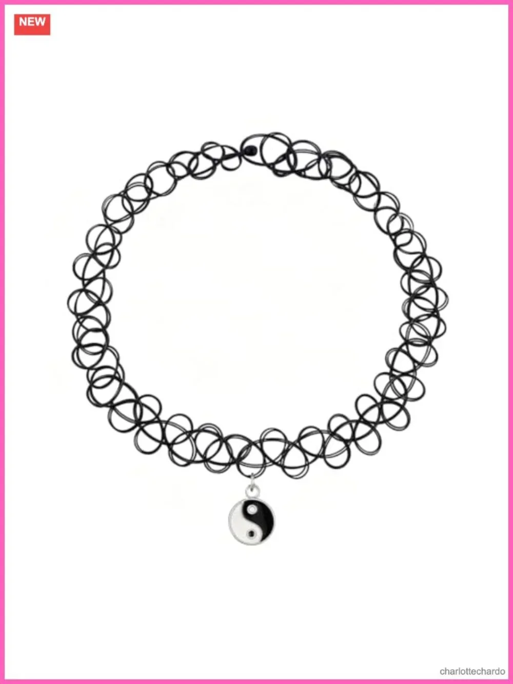 10PC Chicken Tattoo Choker Necklace Bracelets Women Retro Y2K Grunge Set